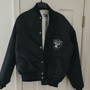 Raiders Black Bomber Jacket